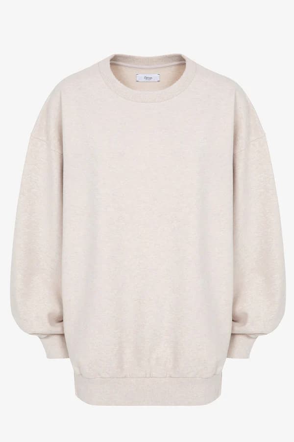 Sweat-shirt Oversize Ulla Ivoire