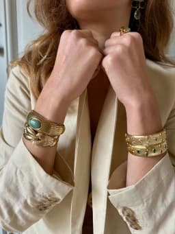 Jonc Cabochons Pêche - 3