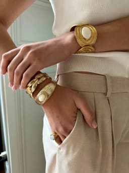 Manchette Nacre Blanche - 2