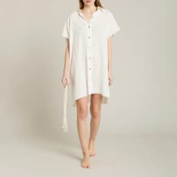 Robe courte style chemise Mykonos - 2