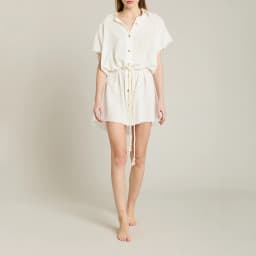 Robe courte style chemise Mykonos - 3