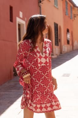 Robe bianca - Red lotus - 2