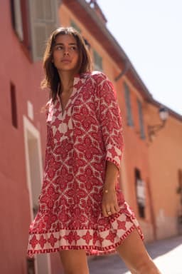 Robe bianca - Red lotus - 3