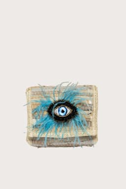 Sac Feather Kilim Blue - 1