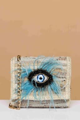 Sac Feather Kilim Blue - 2